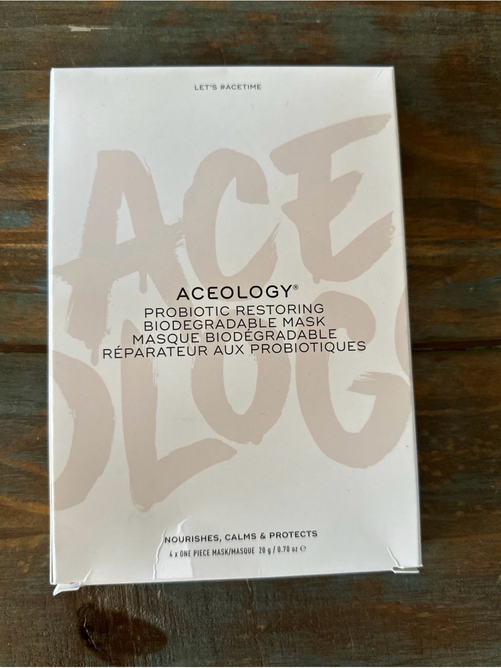 Aceology Probiotic Restoring Biodegradable Sheet Masks 4 Pack New